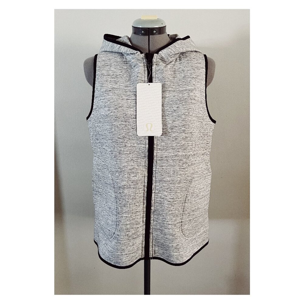 Lululemon Athletica Heathered Gray Hooded Vest